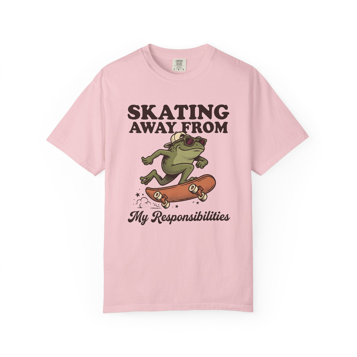 Frog Skater Cool Glasses T-Shirt – Funny Toad Animal product image 3