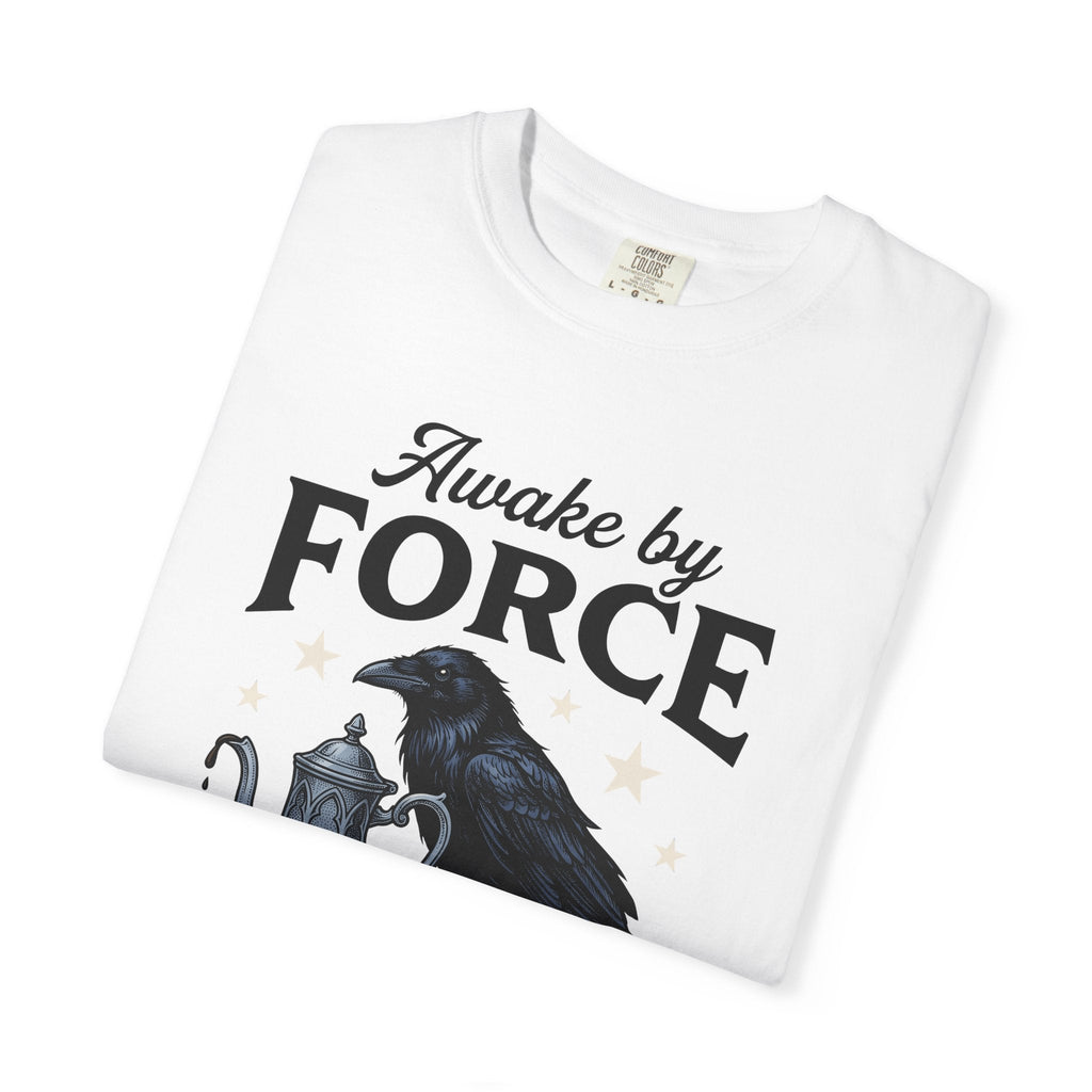 Black Bird Coffee Pot Shirt Funny Latte Unisex Gift Antique Tee Coffee Maker
