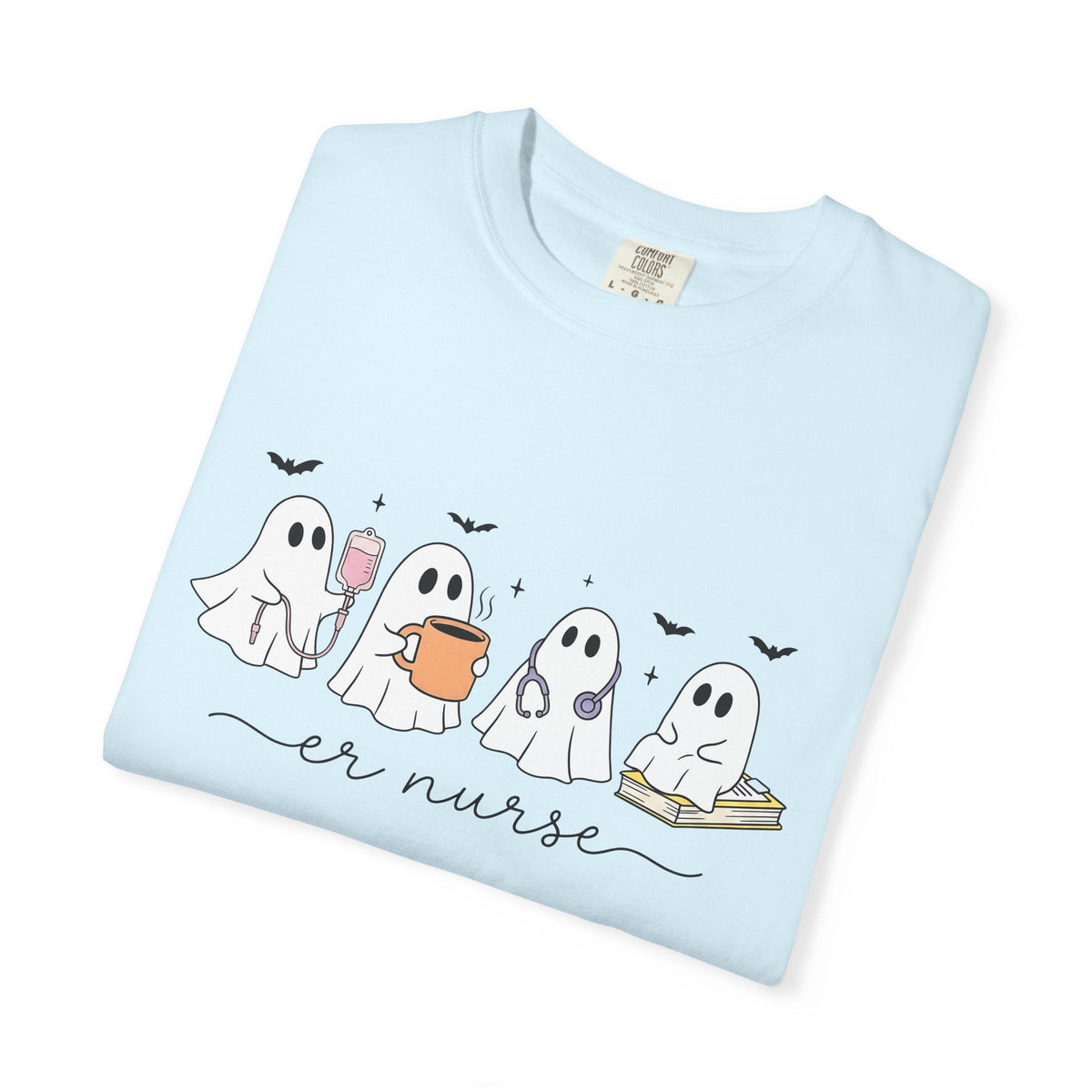 Ghost Nurse Shirt Halloween Unisex Gift Cute Tee Specter product image 9