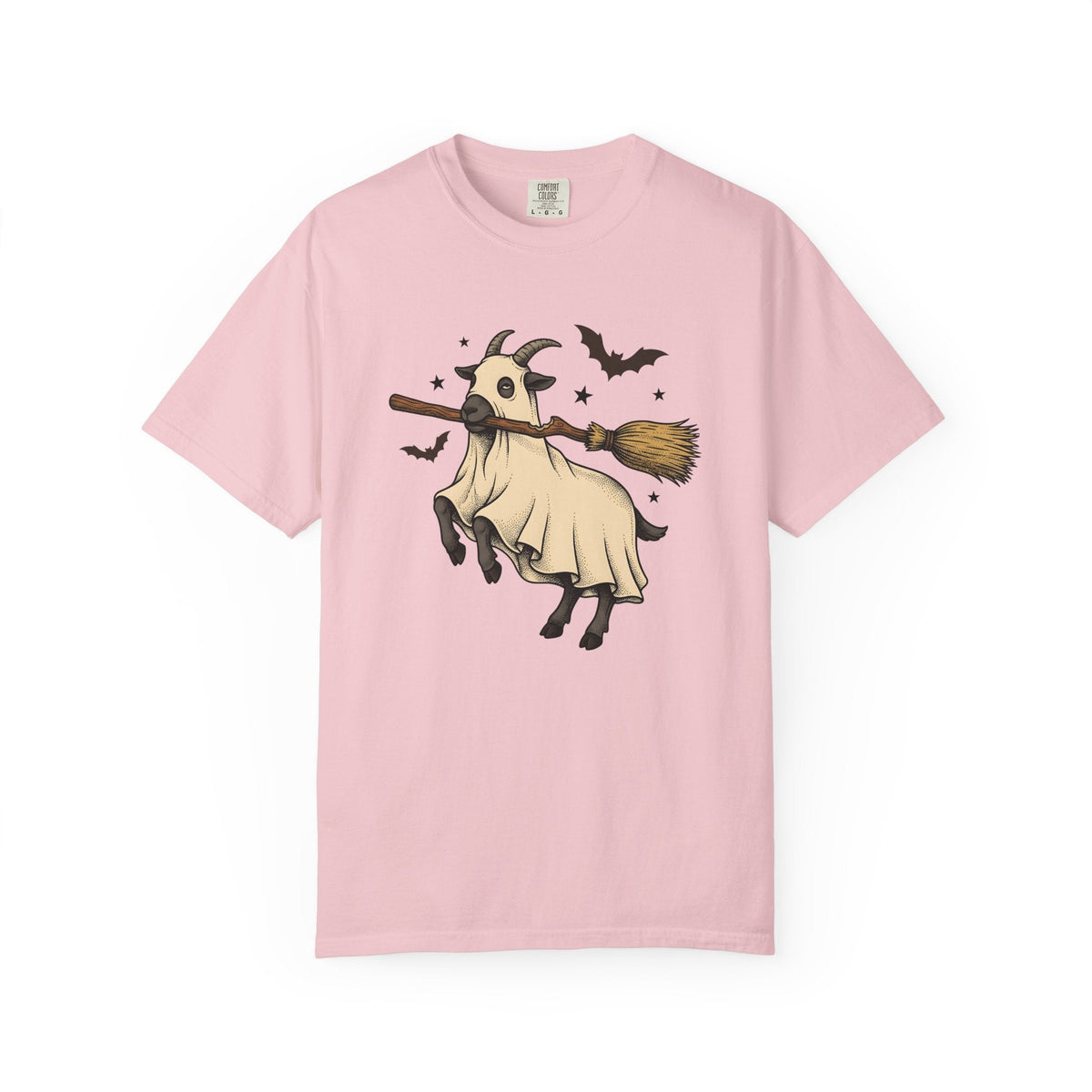 Goat Mask Shirt Halloween Barnyard Unisex Gift Old School product image 3