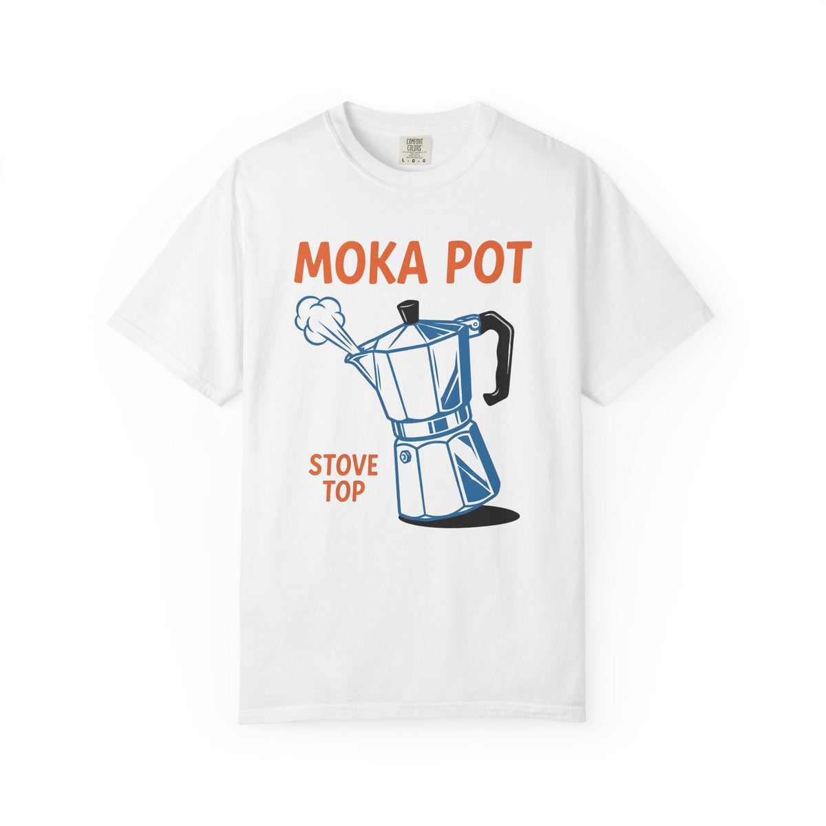 Moka Pot Shirt Coffee Kitchen Unisex Gift Line Art Tee product image 1