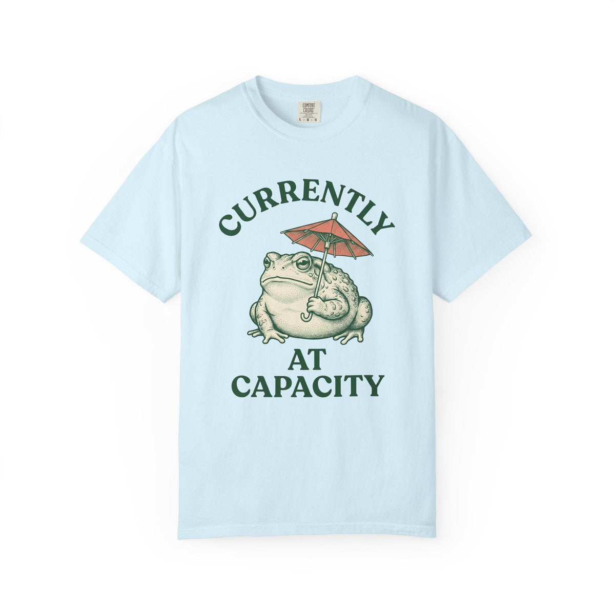 Frog Umbrella Retro T-Shirt – Funny Rainy Day Toad, Unisex product image 2