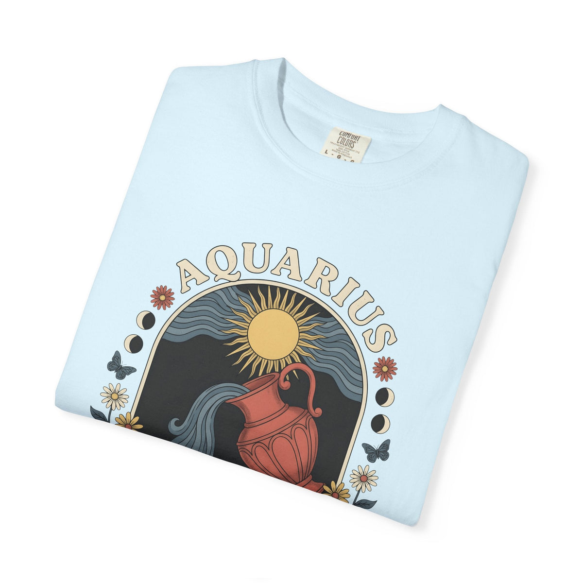 Aquarius Symbol Shirt Boho Chic Star Sign Unisex Gift Line product image 8