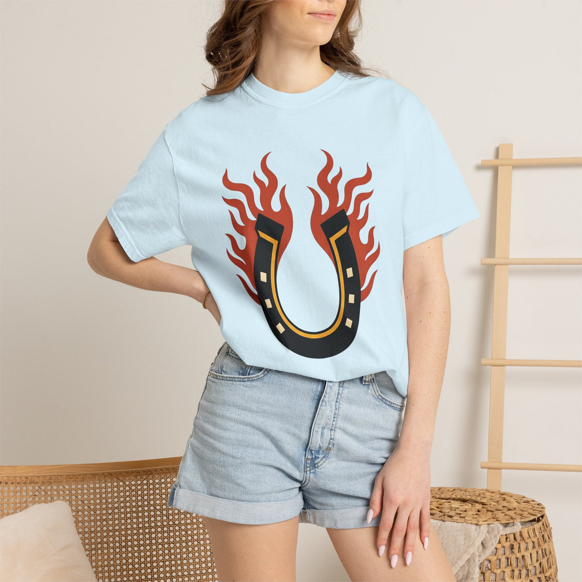 Fiery Horseshoe Shirt St. Valentine's Day Fortune Unisex product image 9