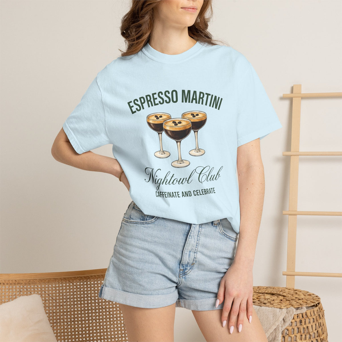 Coffee Martini Shirt Beverages Unisex Gift Line Art Tee product image 9