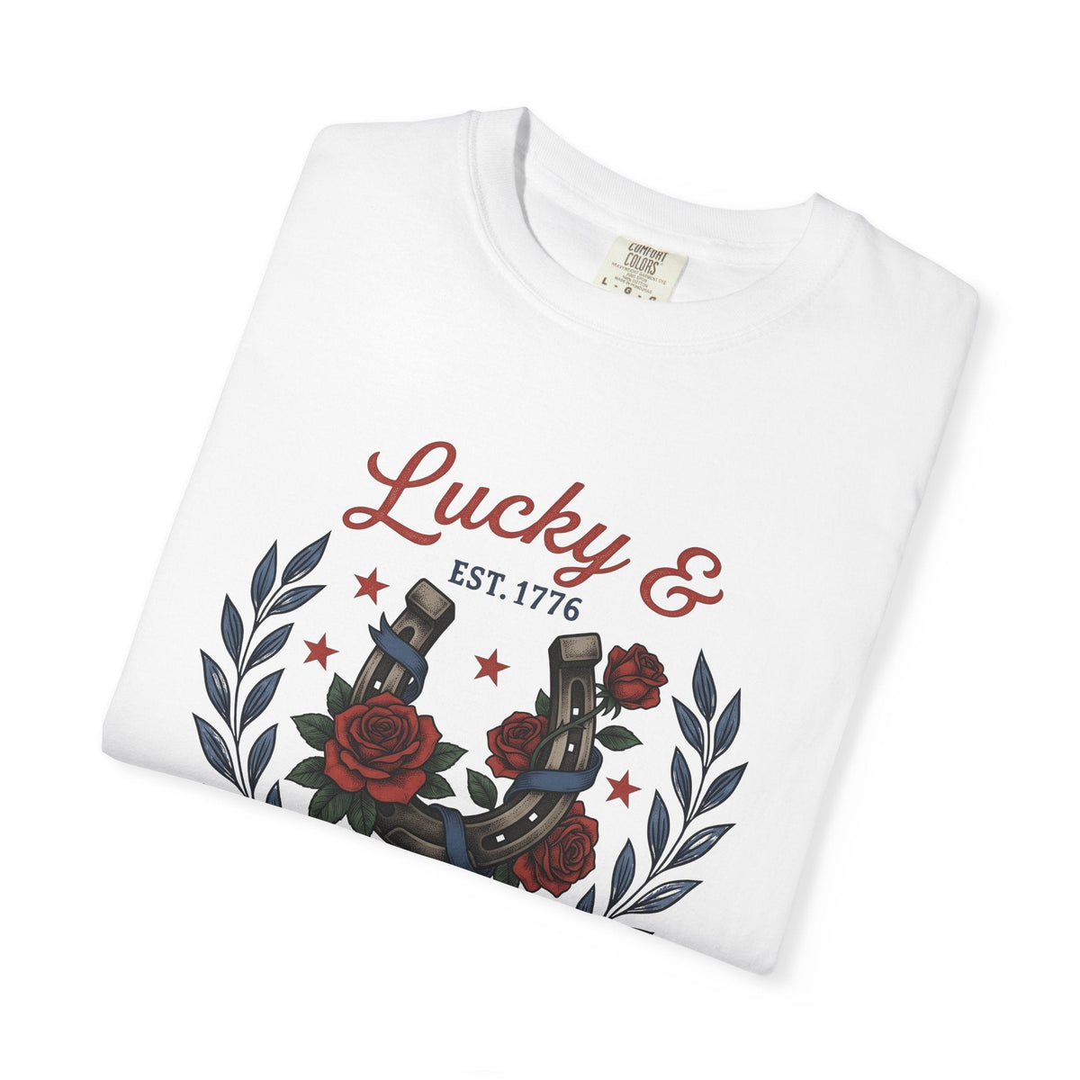 Horseshoe Petals Shirt America Liberty Unisex Gift product image 5