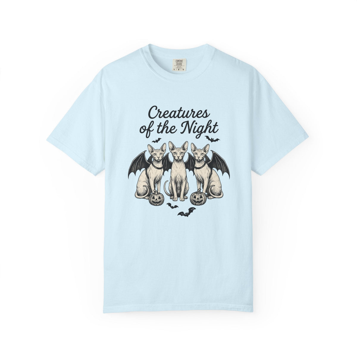 Sphynx Cat Bat Wings Shirt Autumn Unisex Gift Horror Tee product image 2