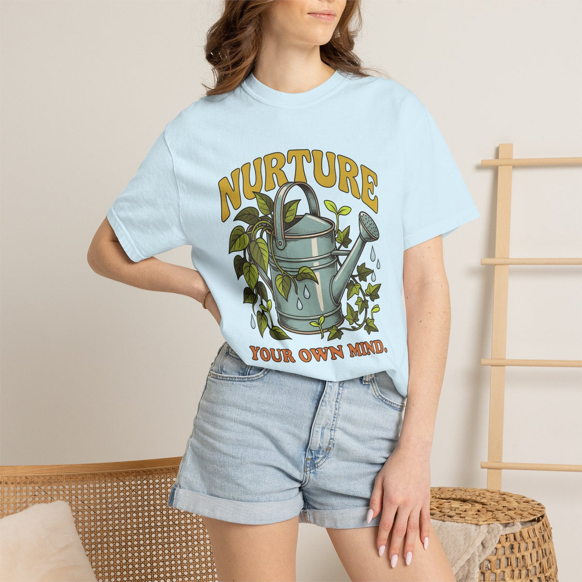 Metal Watering Plants Shirt Boho Chic Horticulture Unisex product image 9