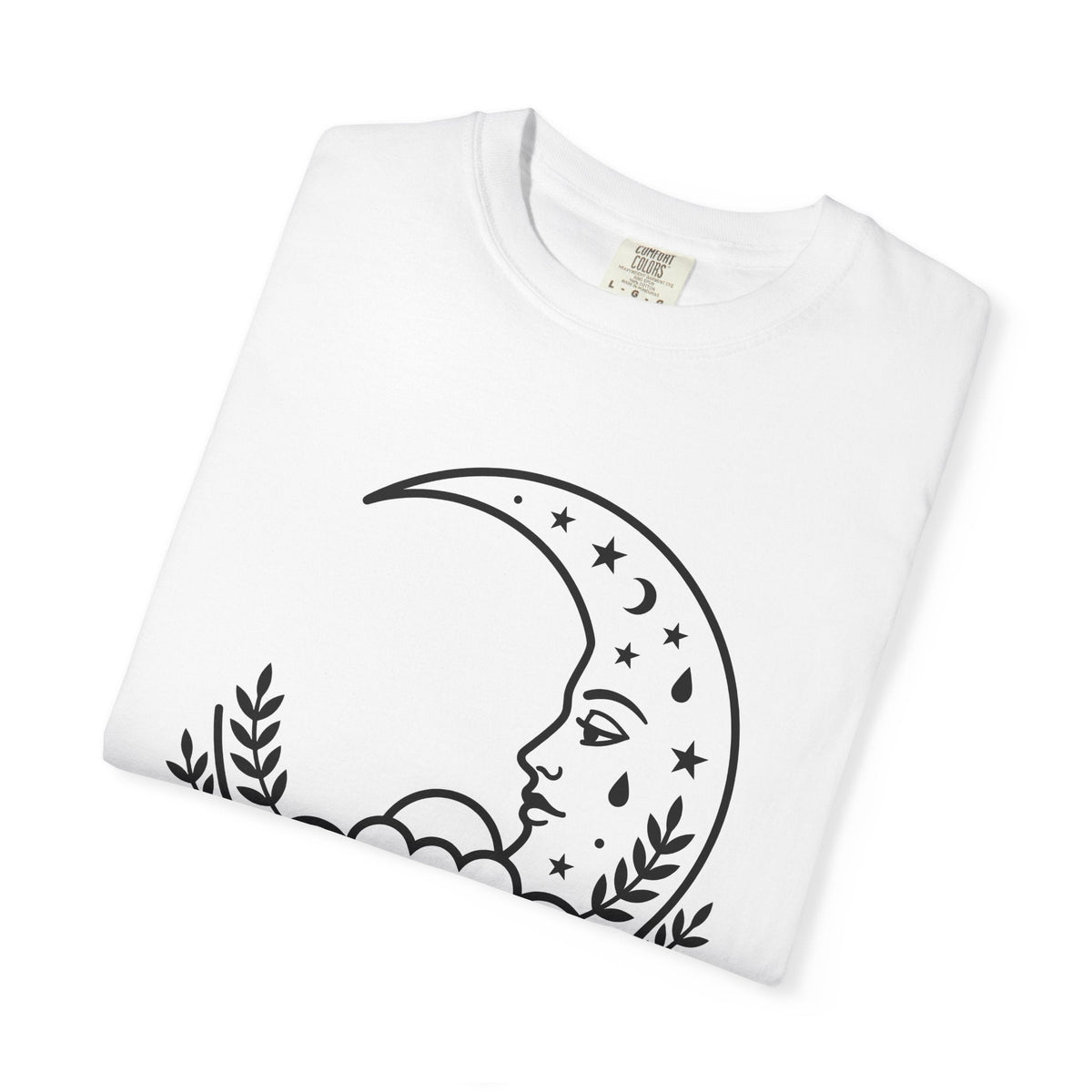 Lunar Face Shirt Boho Chic Space Gift Women Doodle Tee Moon product image 5
