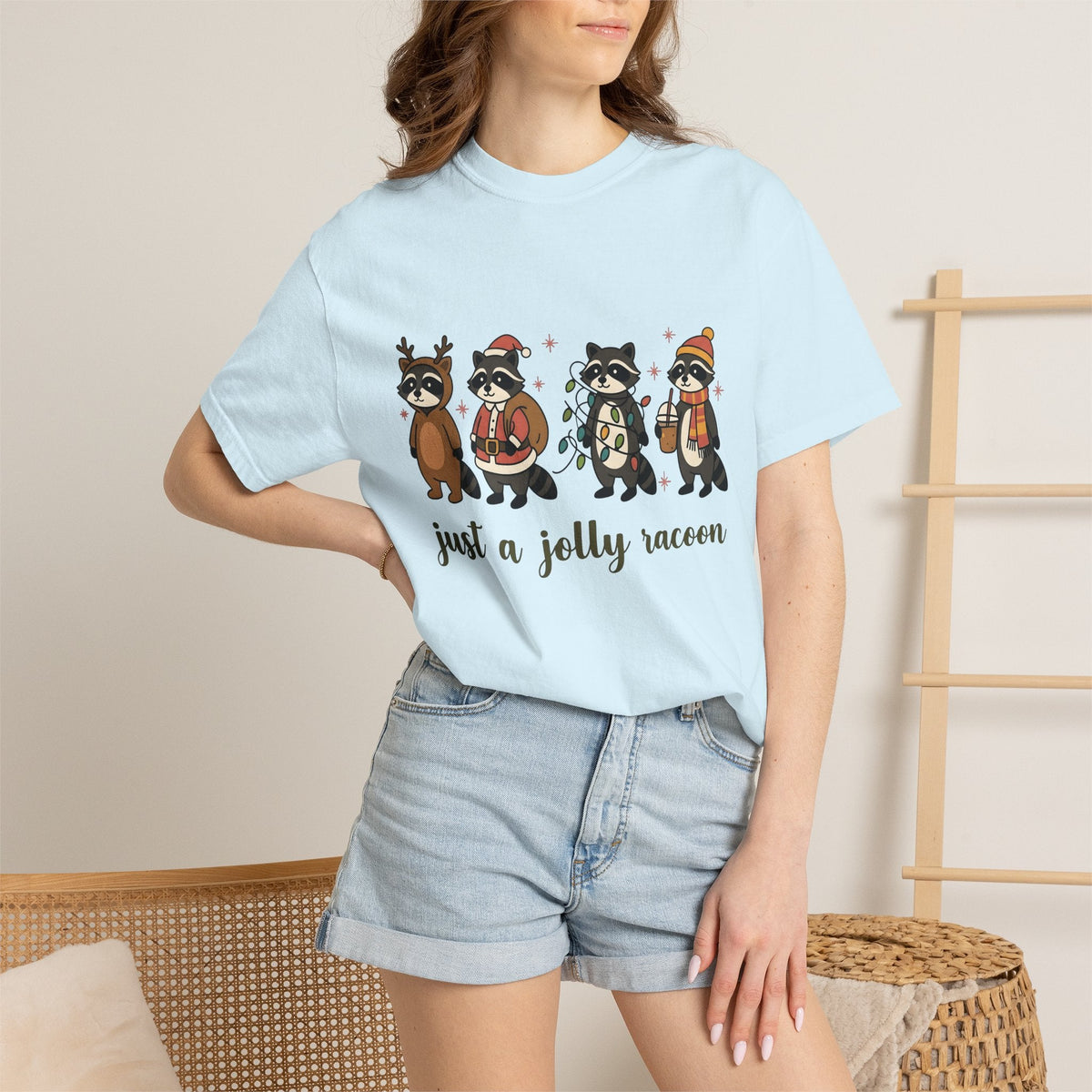 Raccoon Troop Shirt Christmas Pets Unisex Gift Lovable Tee product image 9