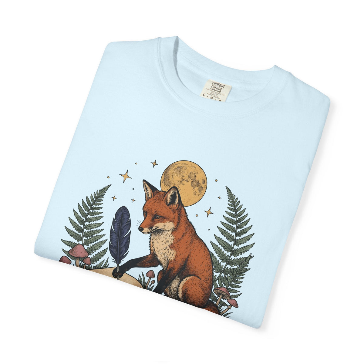 Fox Writing Diary Shirt Boho Chic Wildlife Unisex Gift product image 8