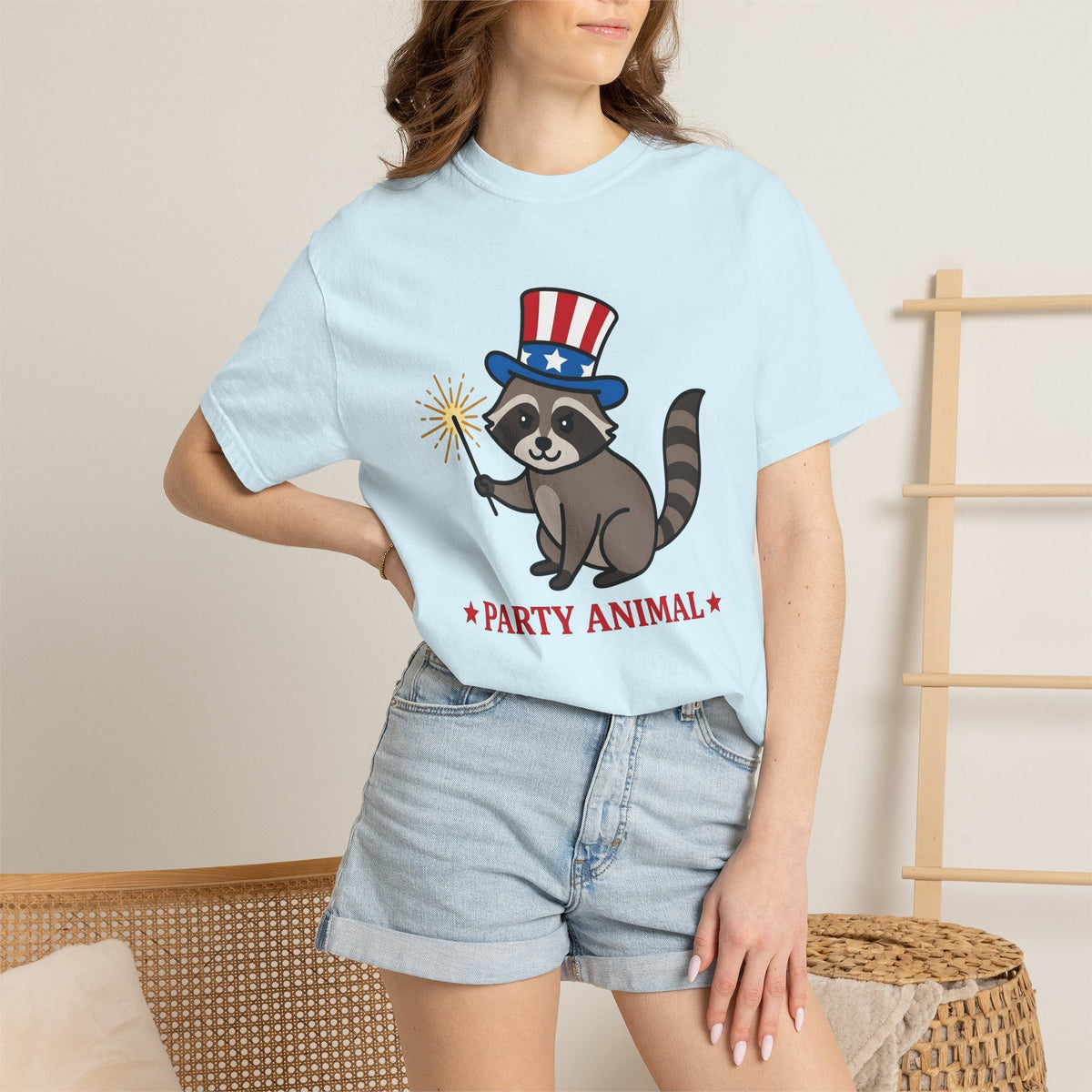 Raccoon Shirt 4th Of July Animal Unisex Gift Cartoon Tee product image 9
