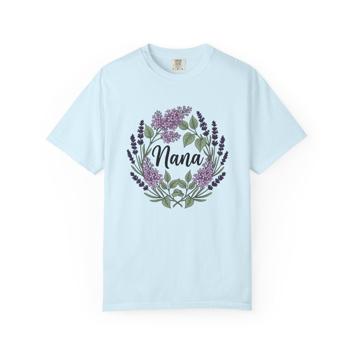 Lavender Floral Wreath Shirt Grandma Gift for Women product image 2