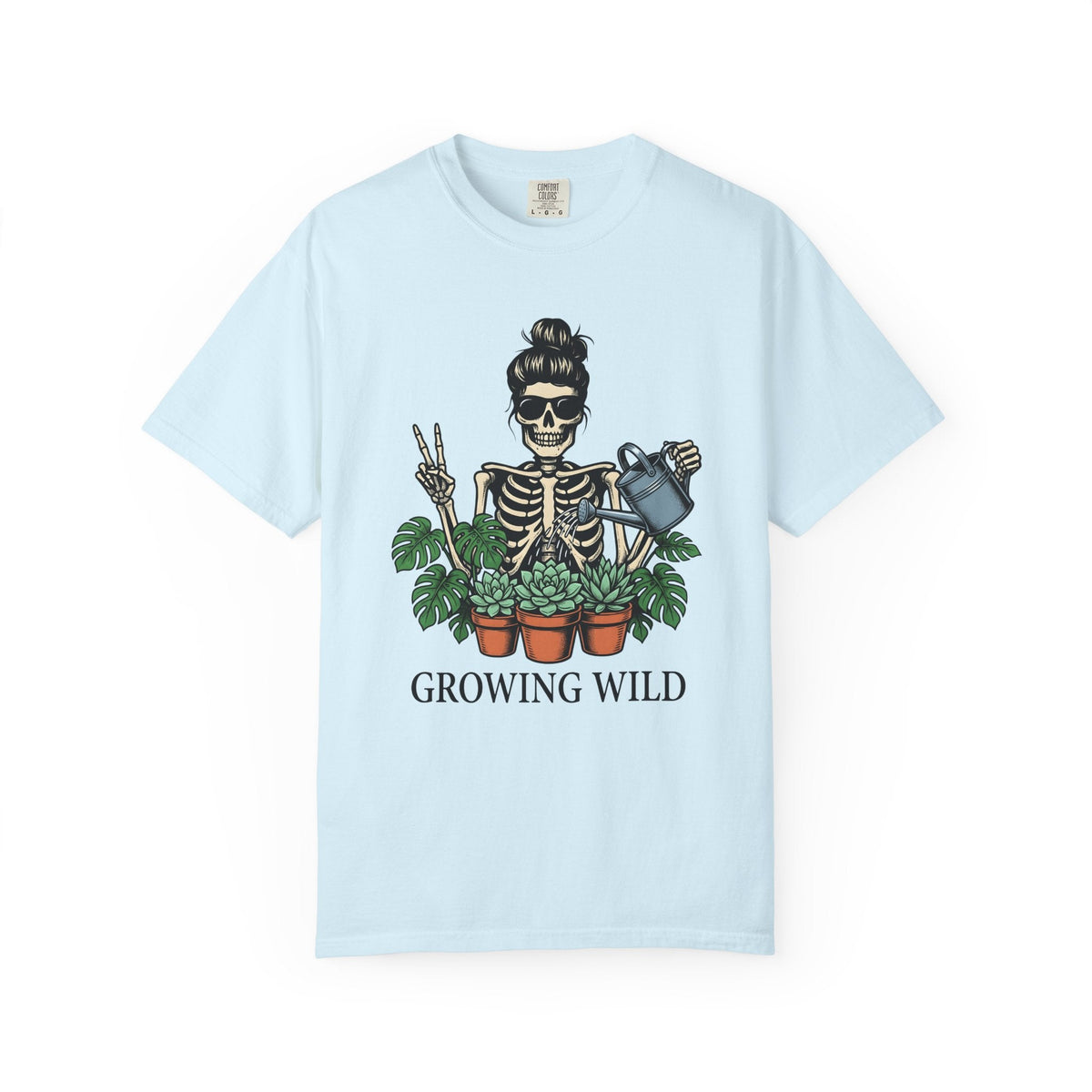 Skeleton Gardener Bold T-Shirt – Funny Halloween Plant product image 2