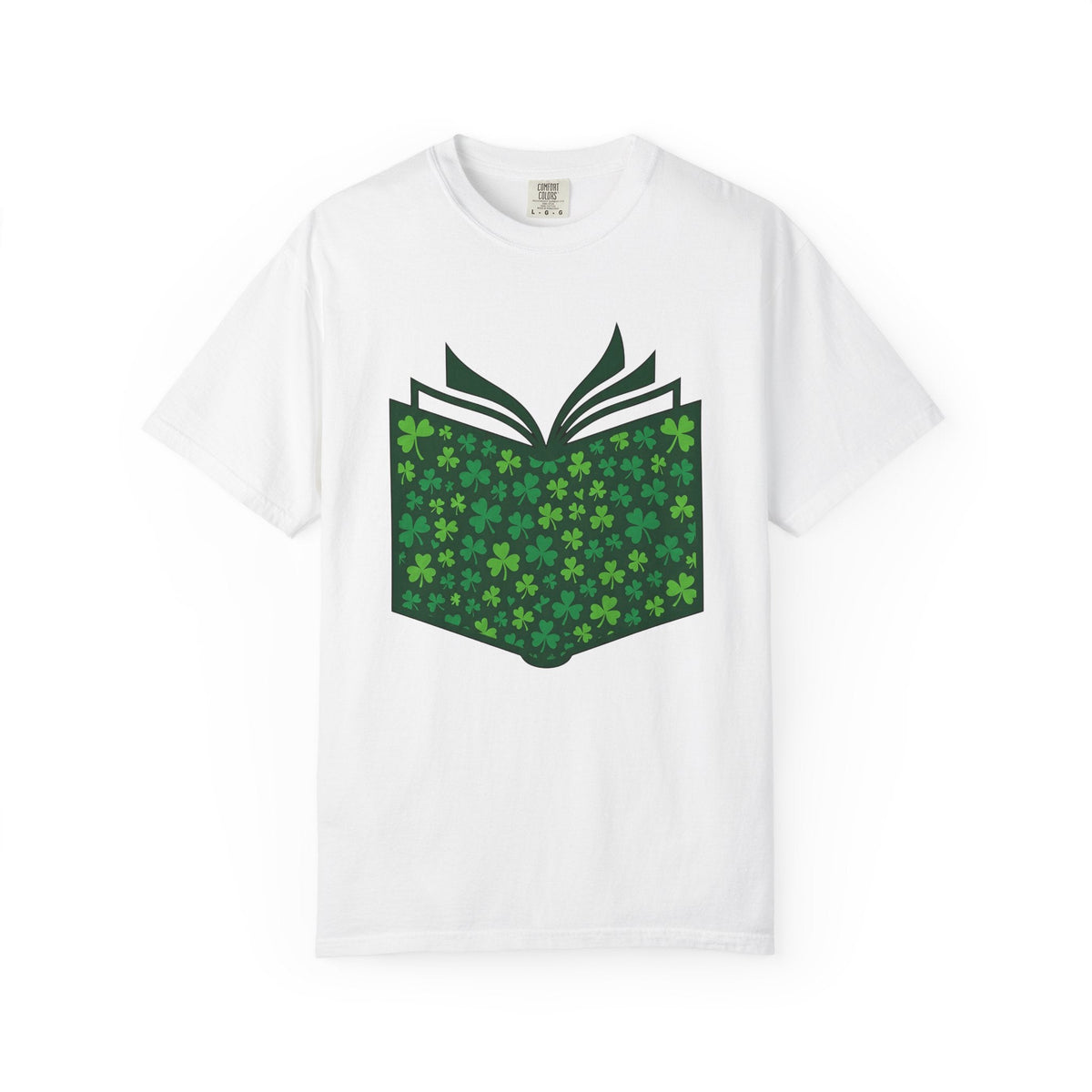 Lucky Shamrock Book Vintage T-Shirt – Bookish St Patrick's product image 1