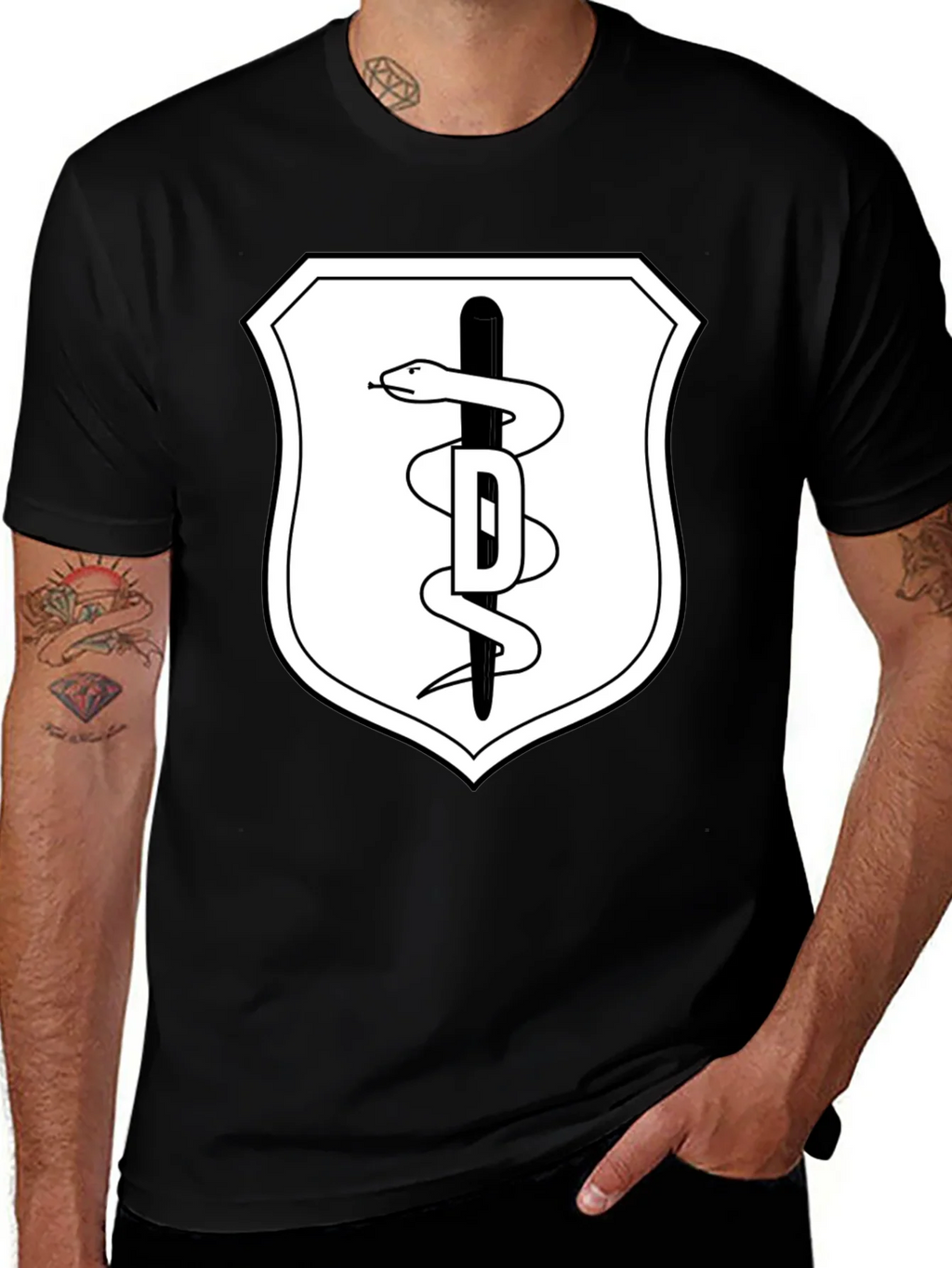 DDS Snake Rod T-Shirt Black product image 1
