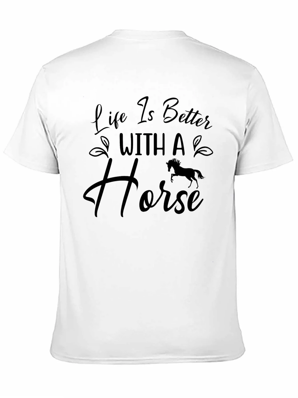 Life Is Better With A Horse T-Shirt - Black product image 5