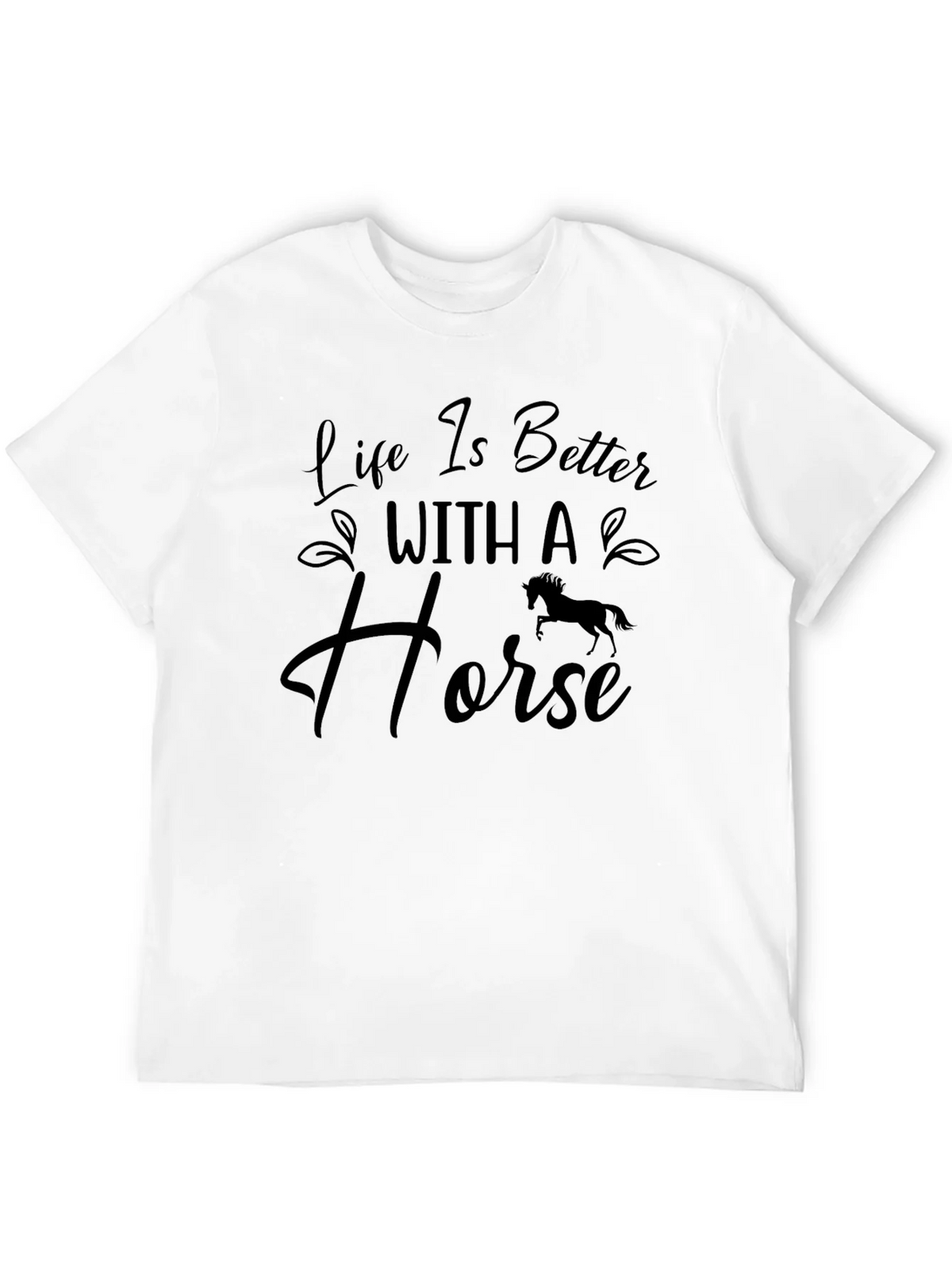 Life Is Better With A Horse T-Shirt - Black product image 6
