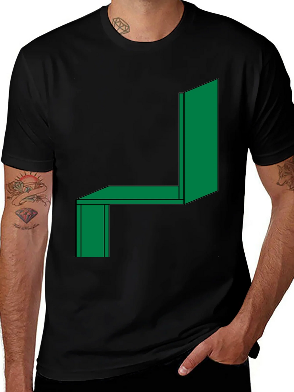Modern Abstract Chair Graphic Tee product image 1