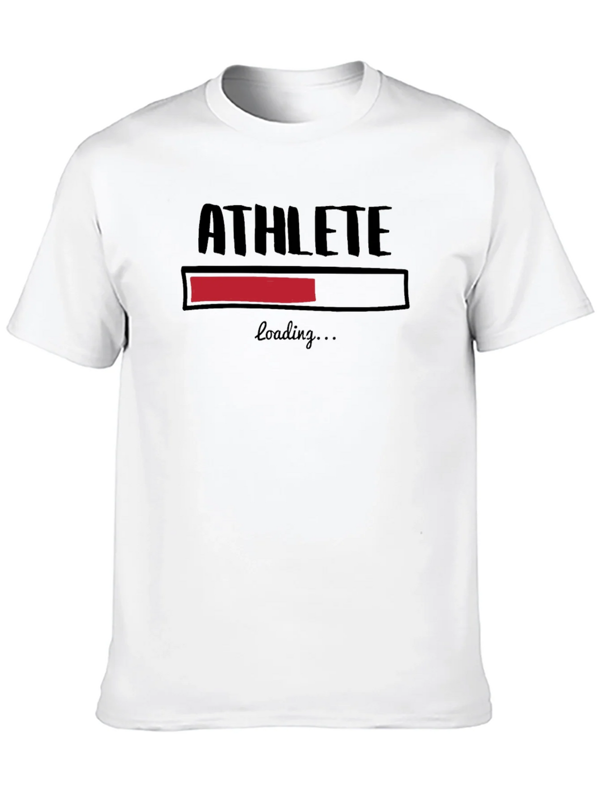 Athlete Loading Black Graphic T-Shirt product image 7