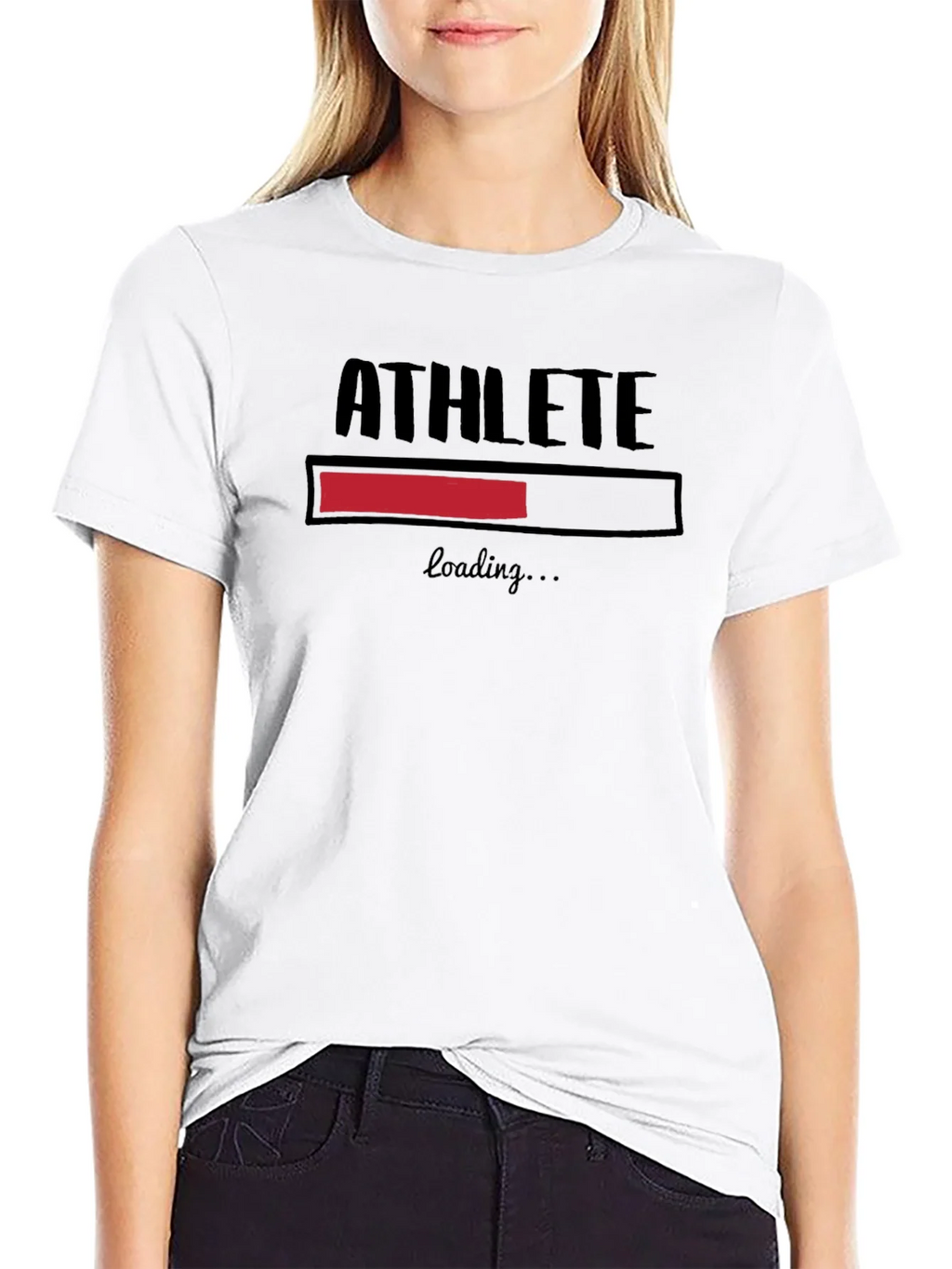 Athlete Loading Black Graphic T-Shirt product image 6