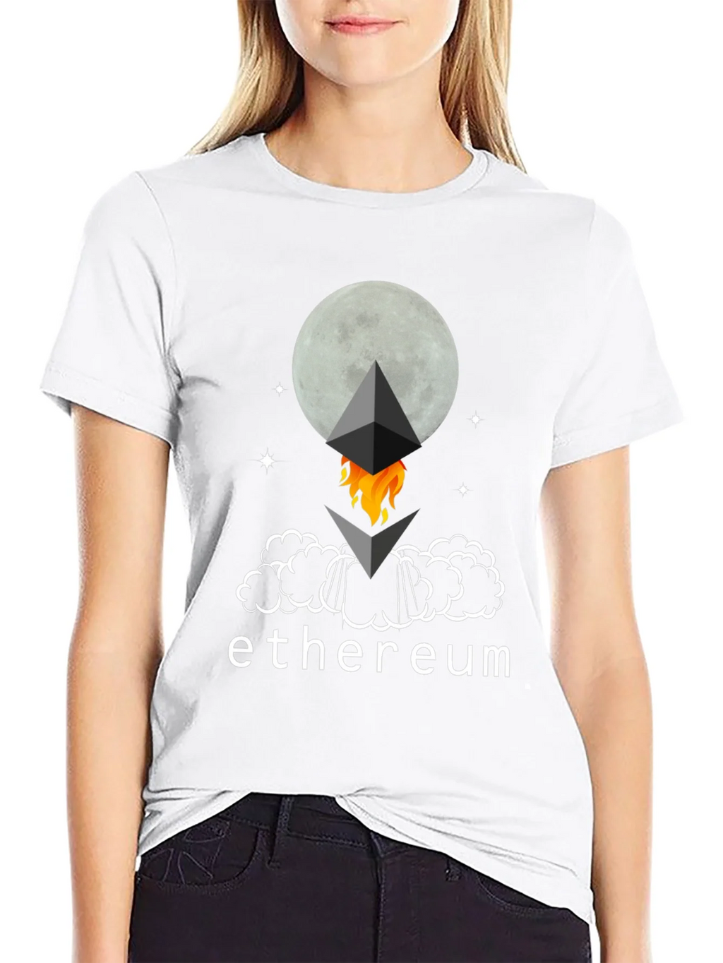 Ethereum Crypto To The Moon T-Shirt product image 8