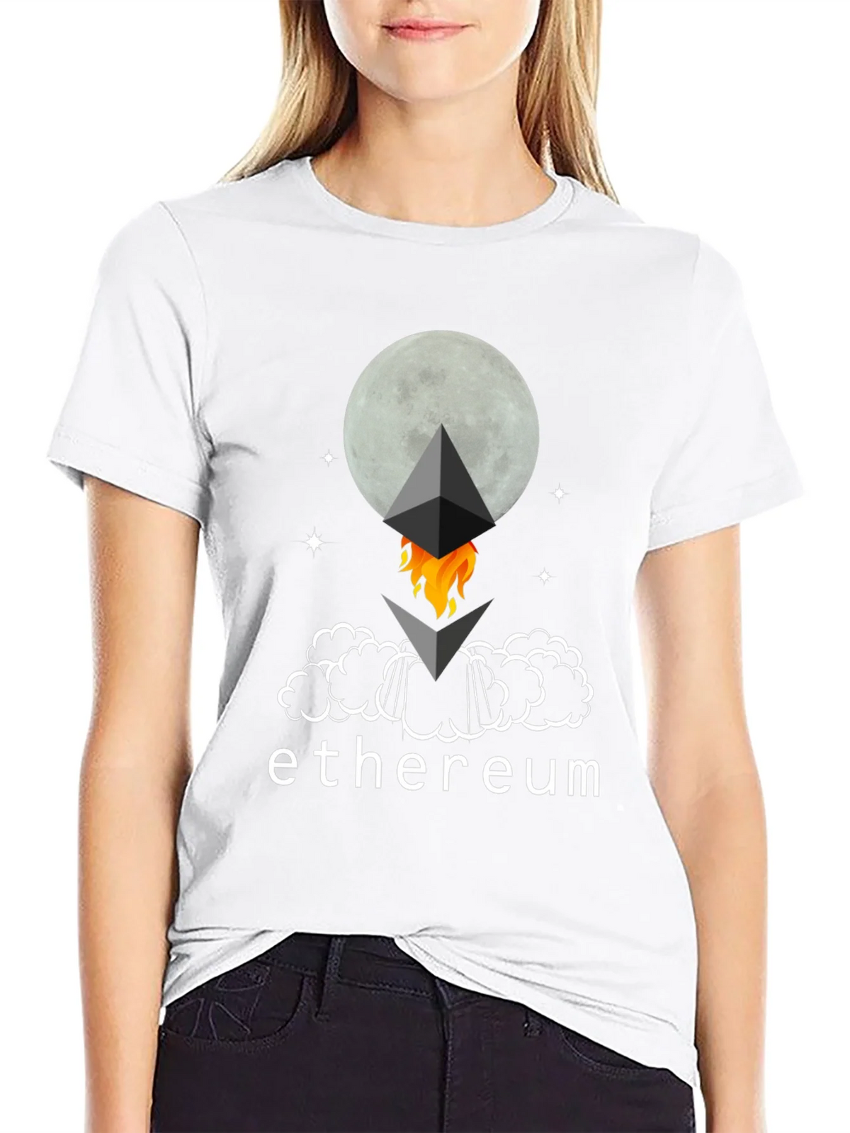 Ethereum Crypto To The Moon T-Shirt product image 8
