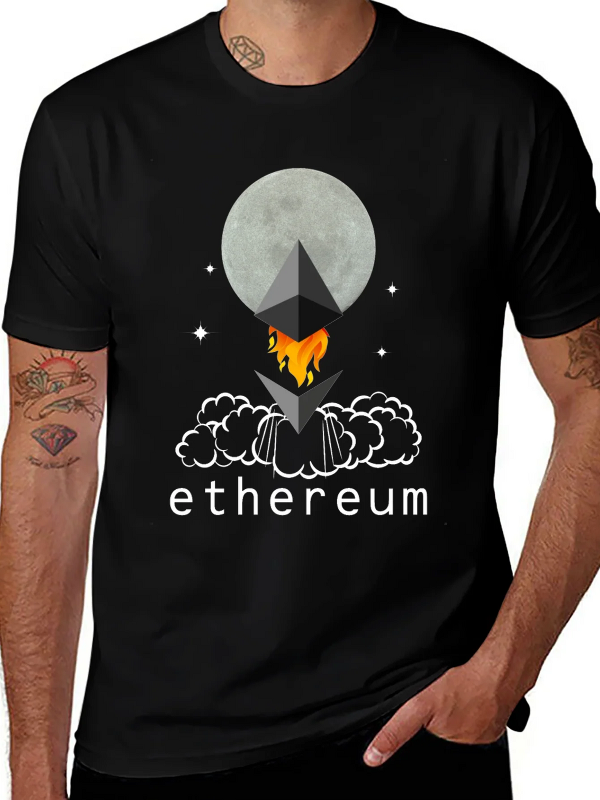Ethereum Crypto To The Moon T-Shirt product image 1