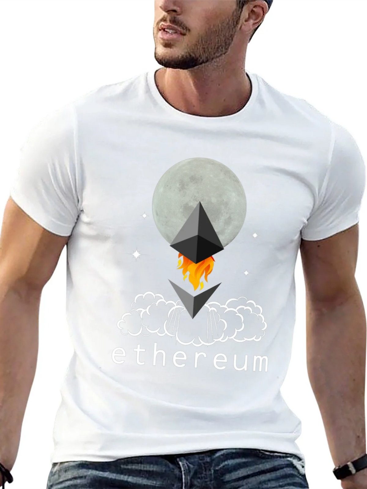 Ethereum Crypto To The Moon T-Shirt product image 12