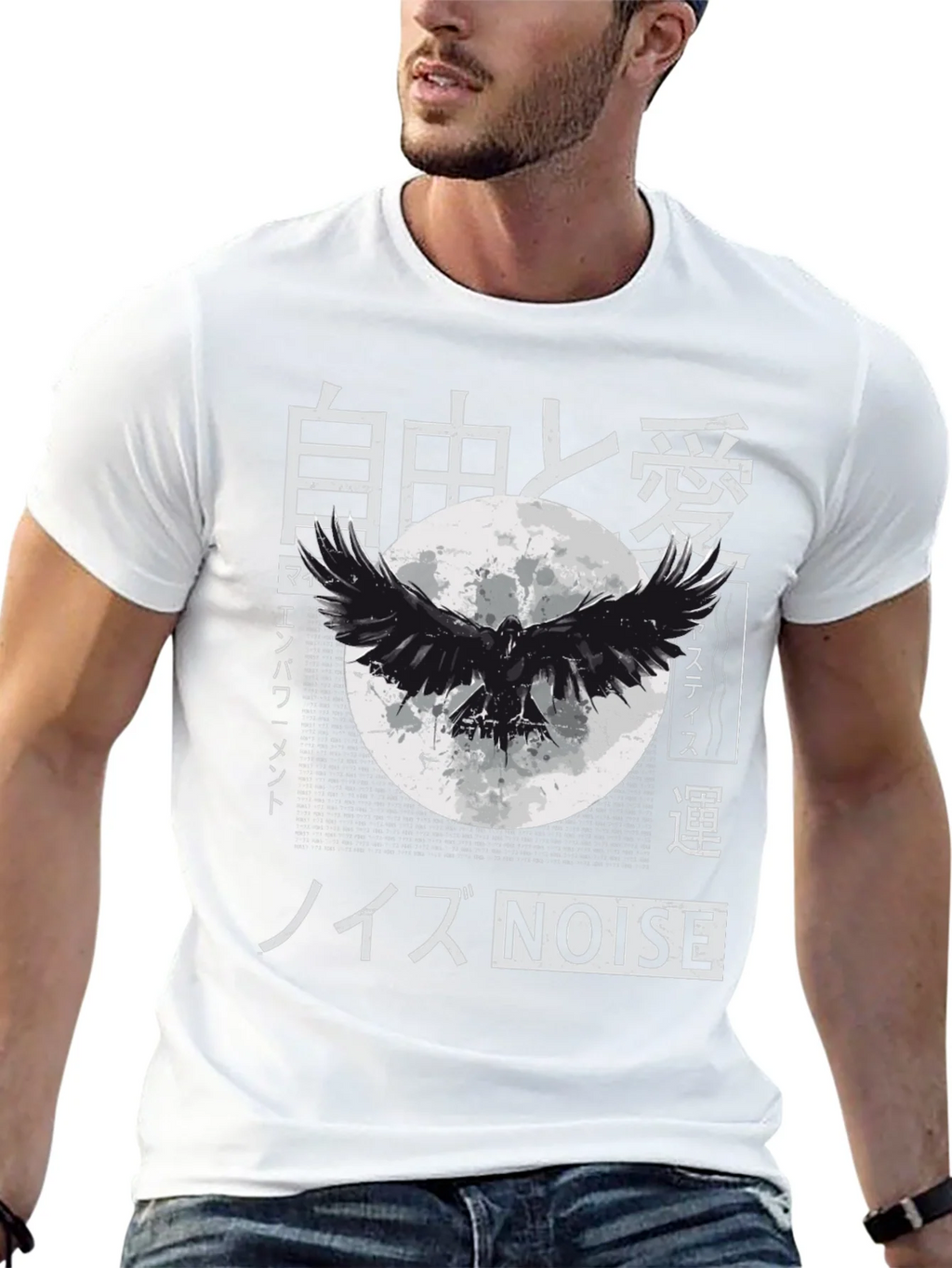 Raven Moon T-Shirt - Japanese Inspired Graphic Tee product image 7