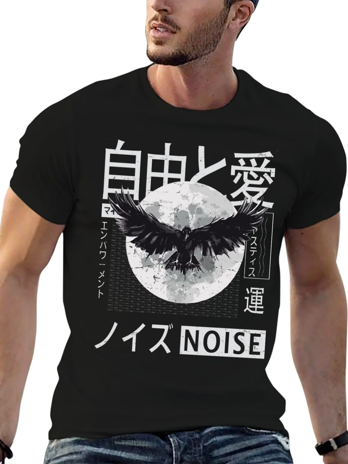 Raven Moon T-Shirt - Japanese Inspired Graphic Tee product image 4