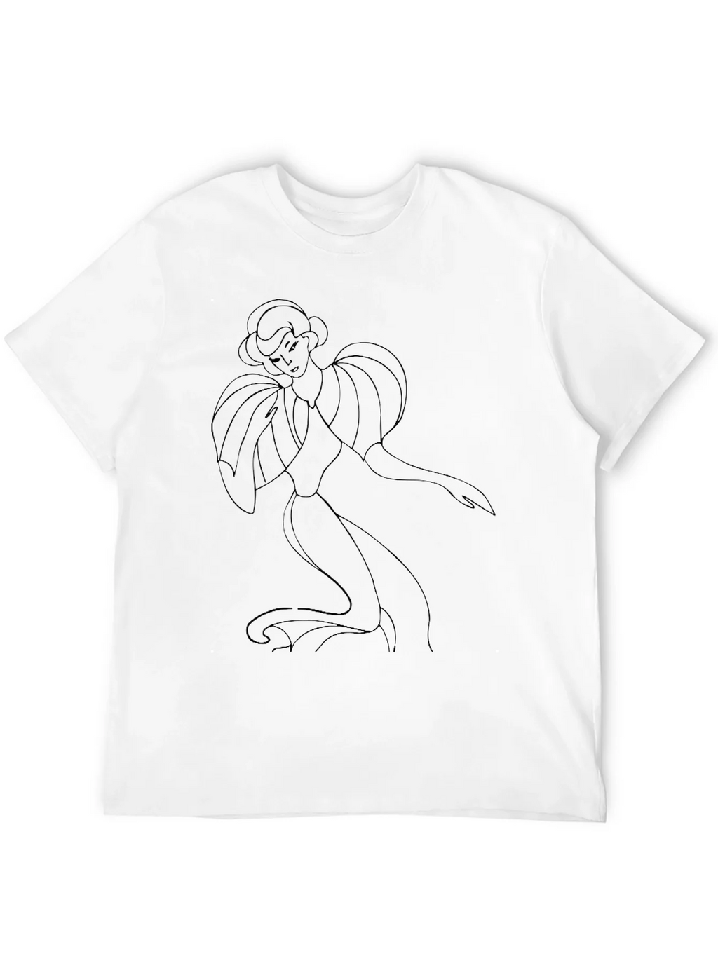 Elegant Lady Graphic Tee - Black product image 11