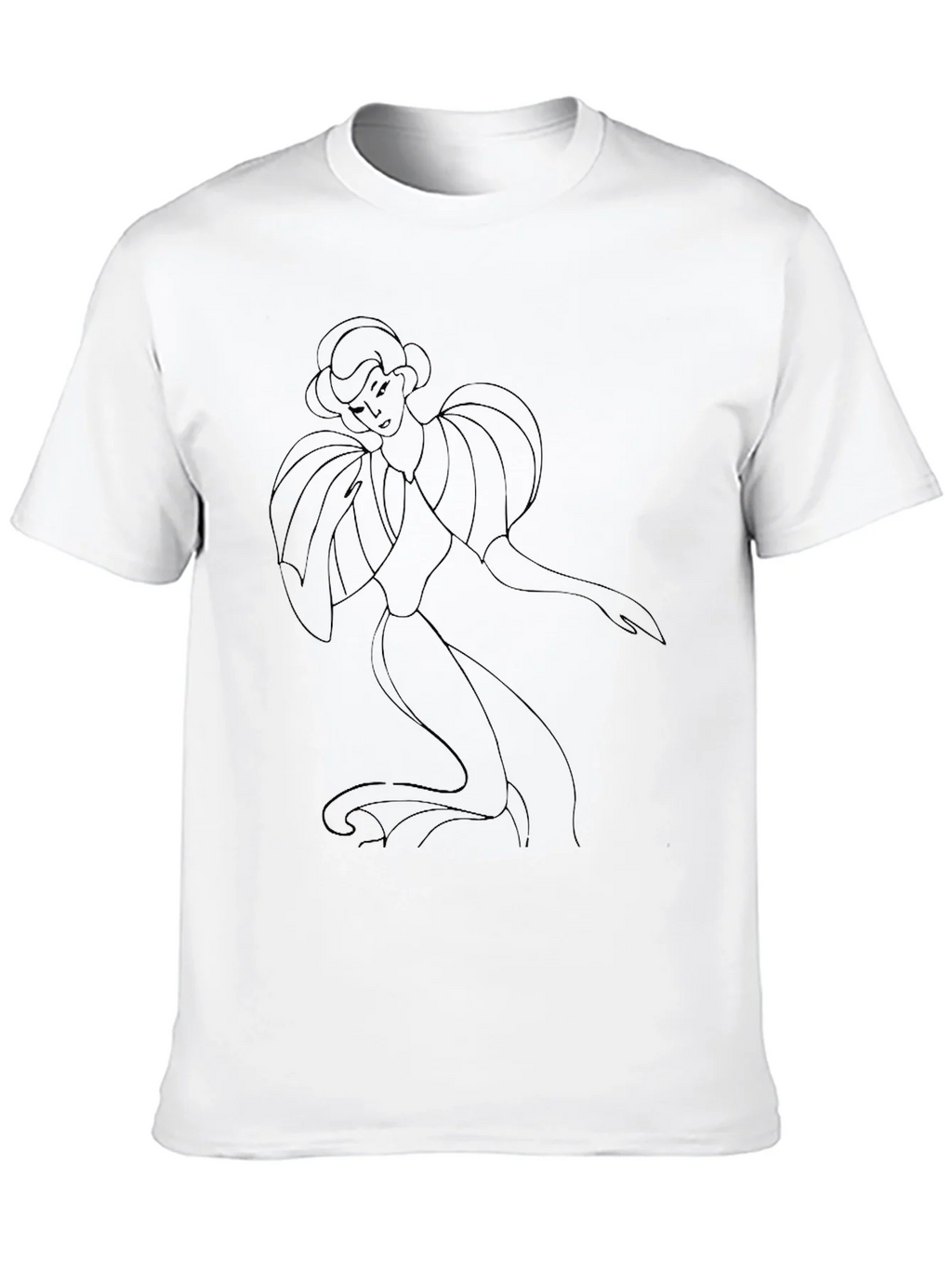 Elegant Lady Graphic Tee - Black product image 9