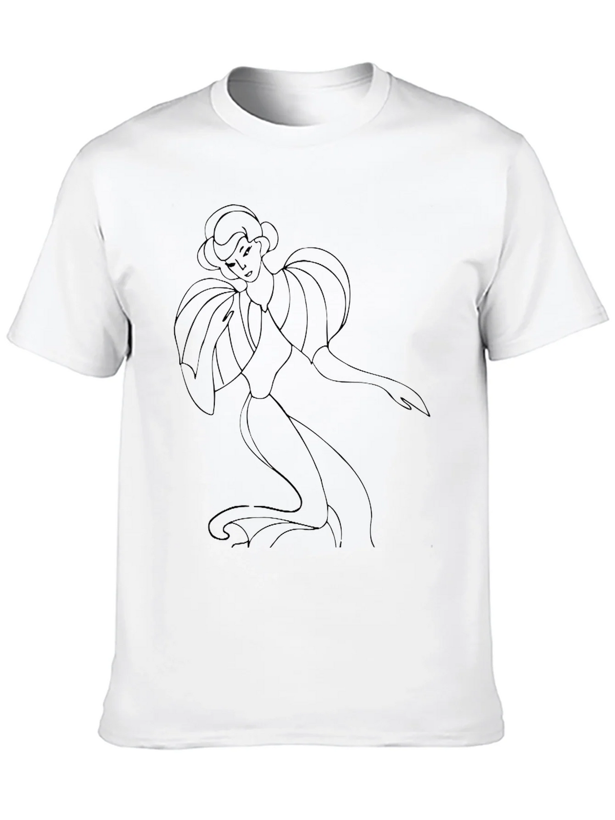 Elegant Lady Graphic Tee - Black product image 9