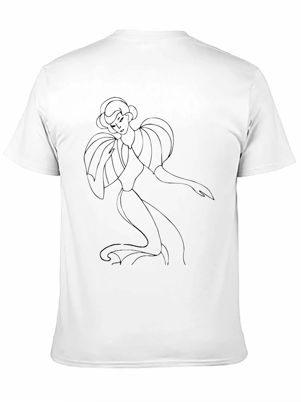 Elegant Lady Graphic Tee - Black product image 10