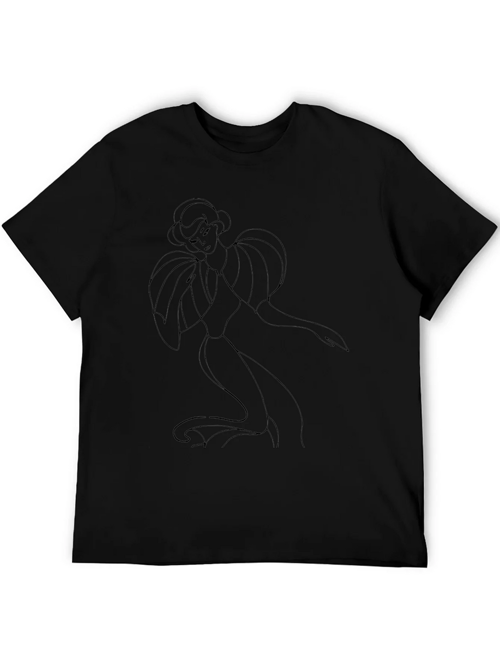 Elegant Lady Graphic Tee - Black product image 5