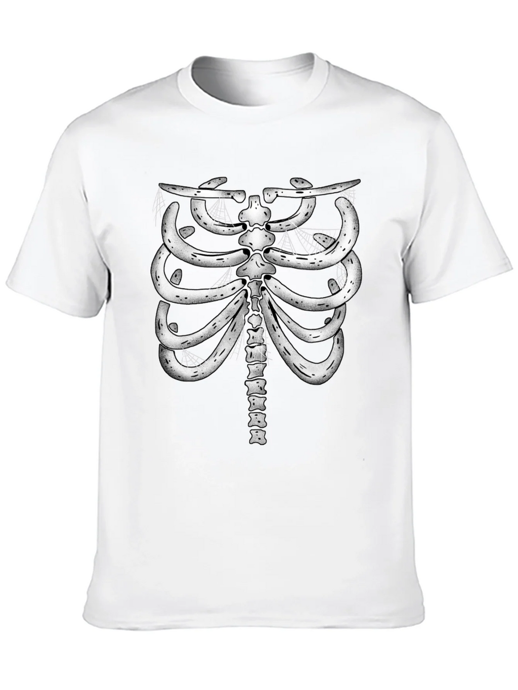 Skeleton Rib Cage Graphic Tee - Halloween Costume product image 4
