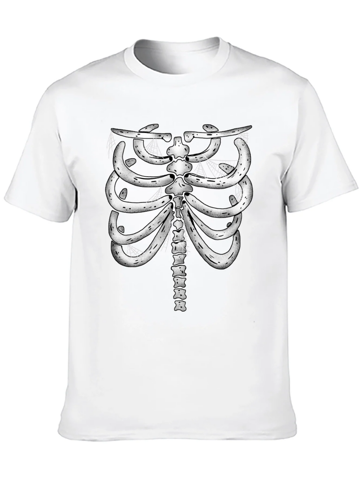 Skeleton Rib Cage Graphic Tee - Halloween Costume product image 4
