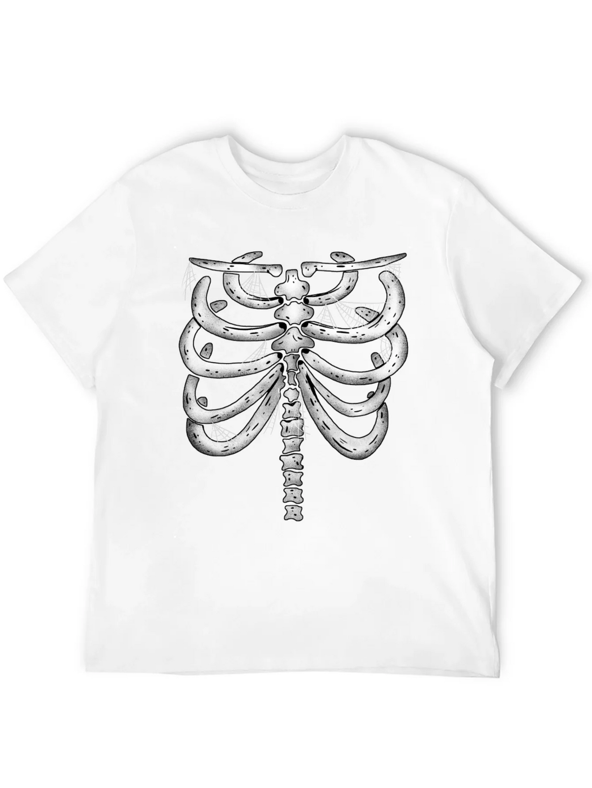 Skeleton Rib Cage Graphic Tee - Halloween Costume product image 6