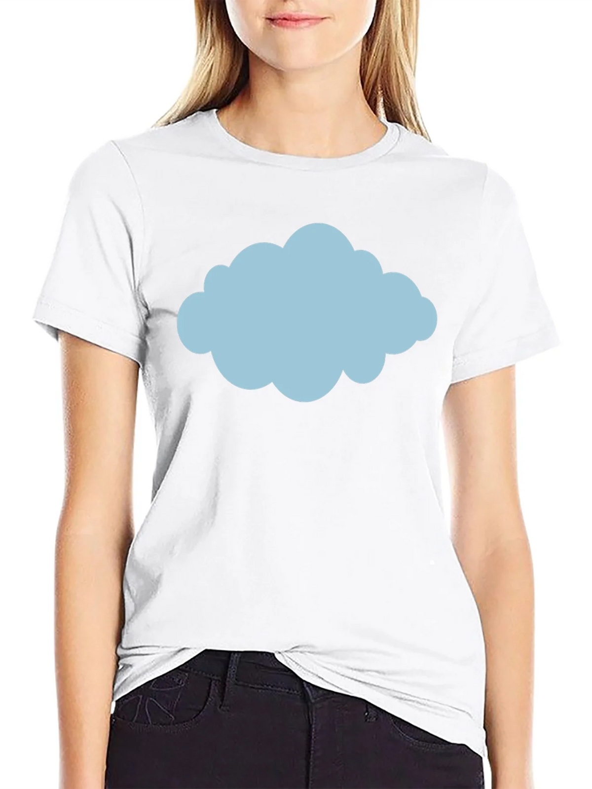 Cloud Graphic Tee - Weather Design Black T-Shirt product image 8