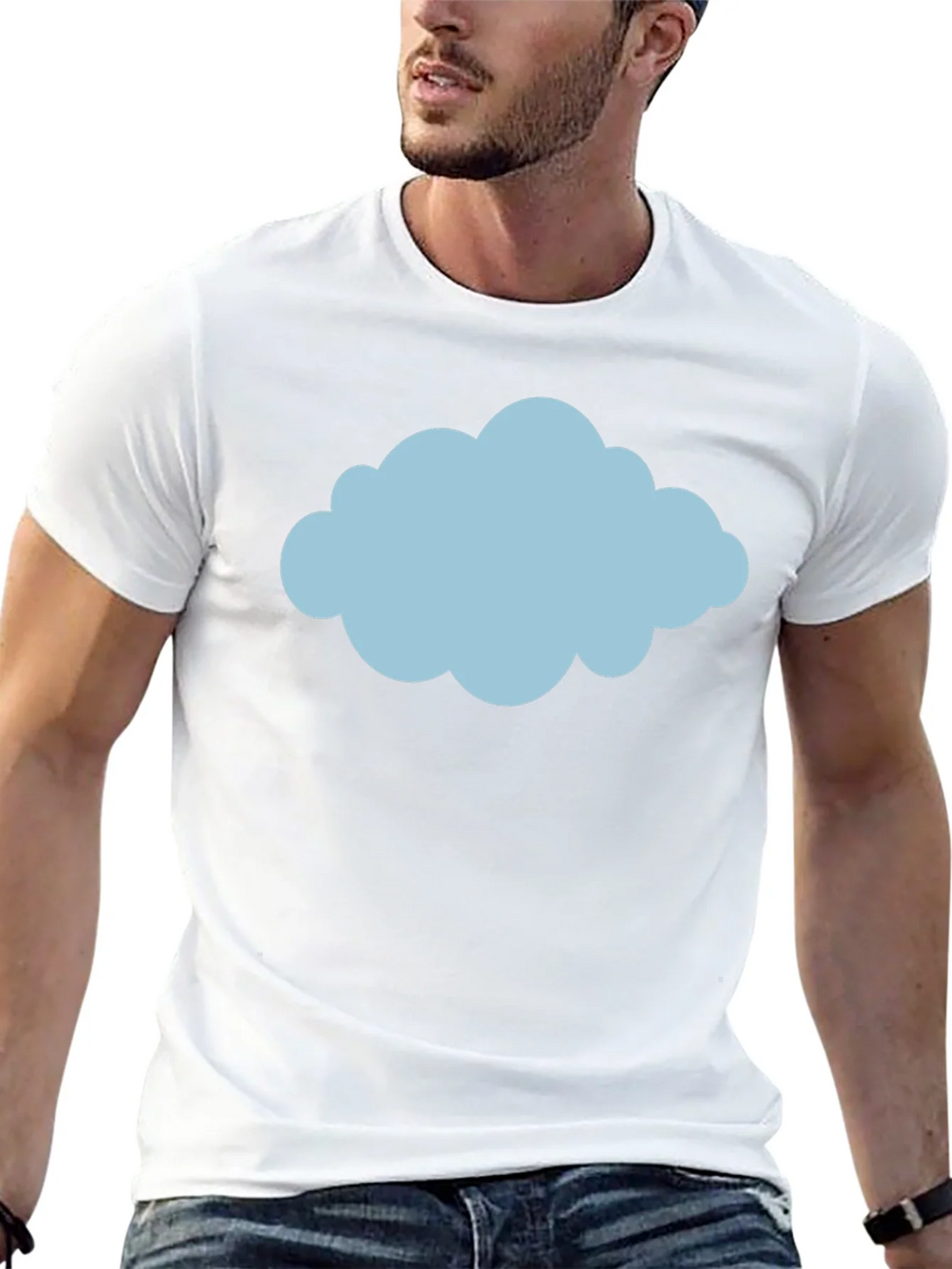 Cloud Graphic Tee - Weather Design Black T-Shirt product image 12