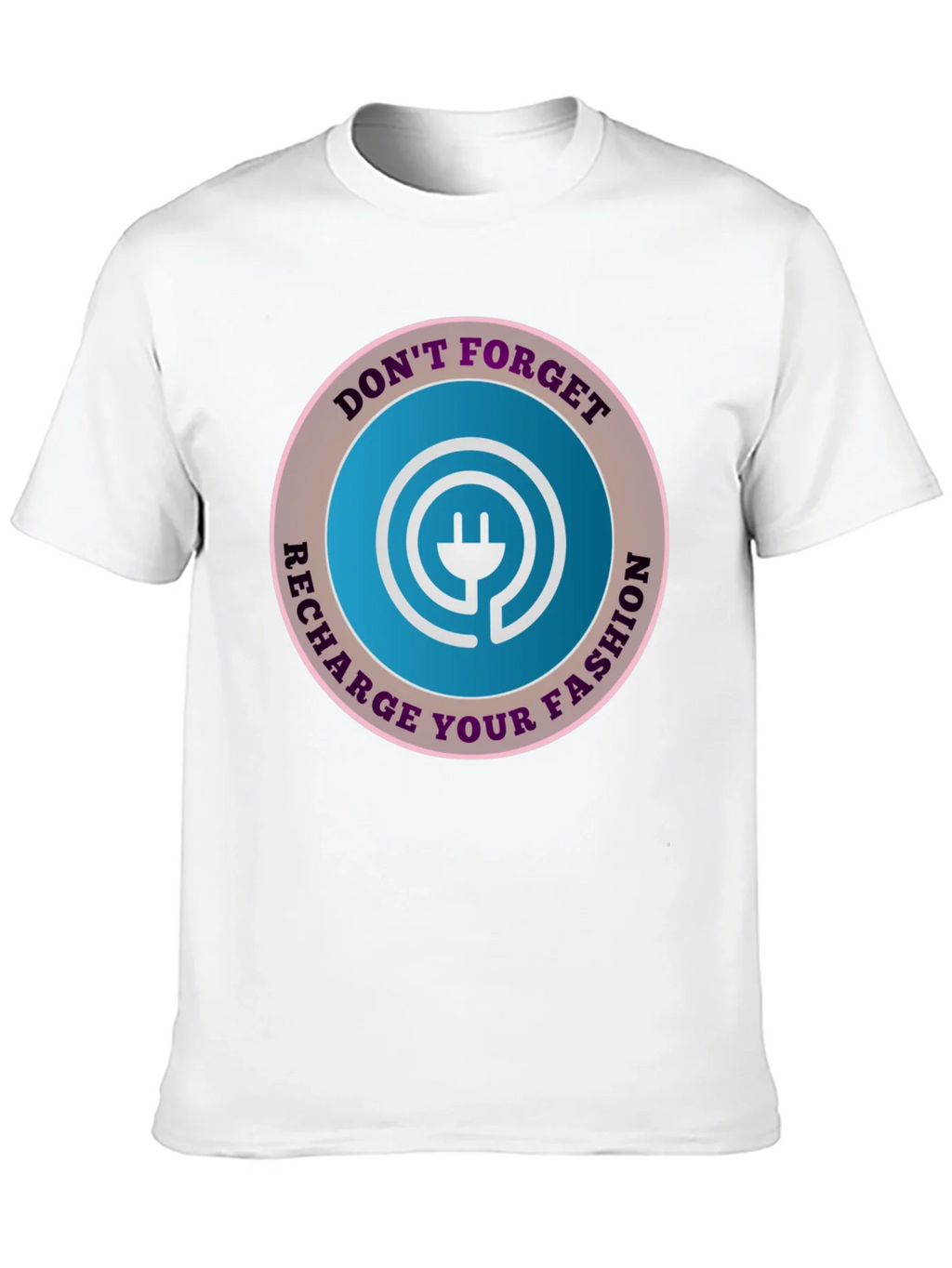 Recharge Your Fashion Black T-Shirt product image 3