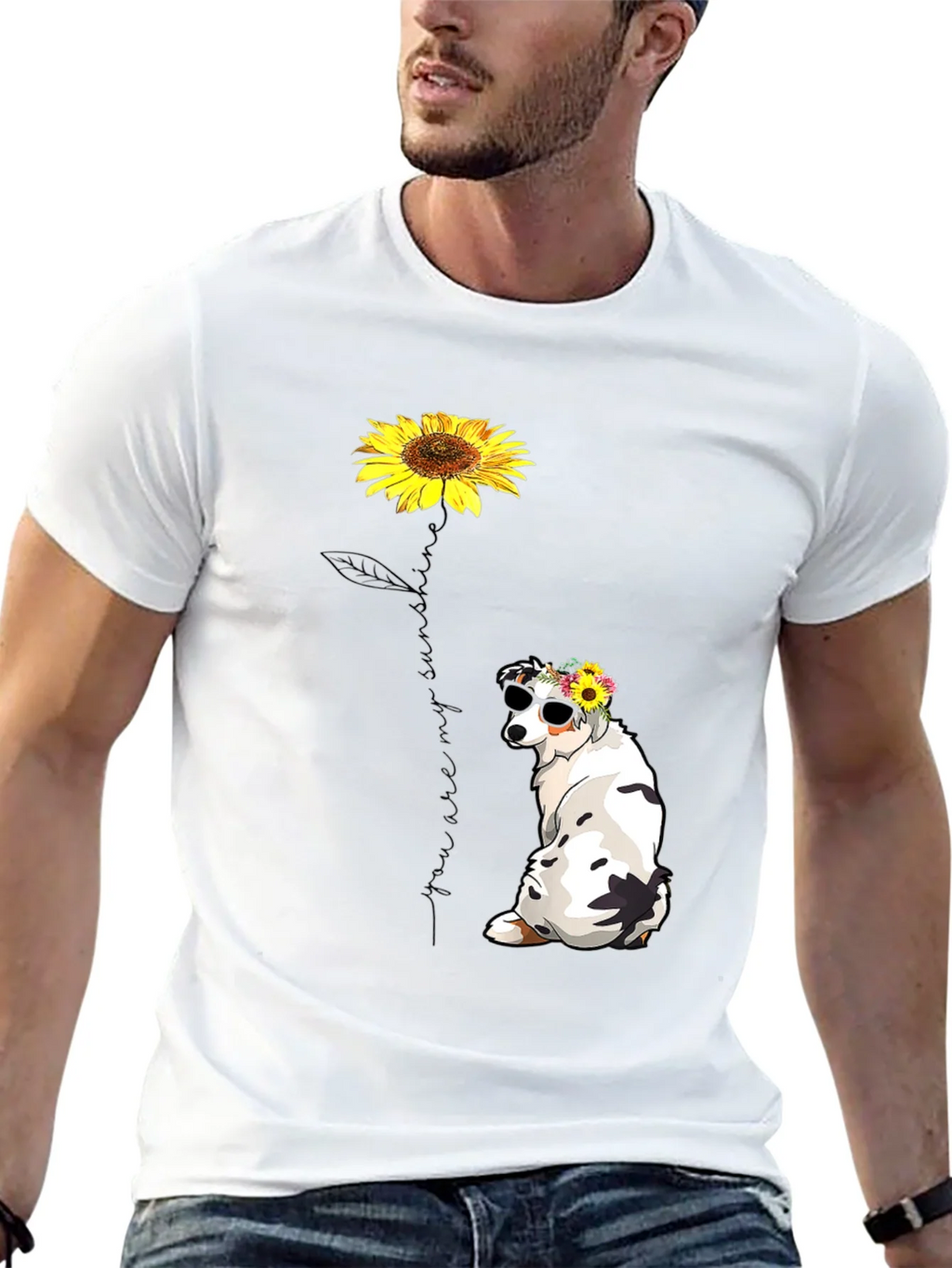 Sunflower Dog Graphic Tee - Sunshine T-Shirt product image 12