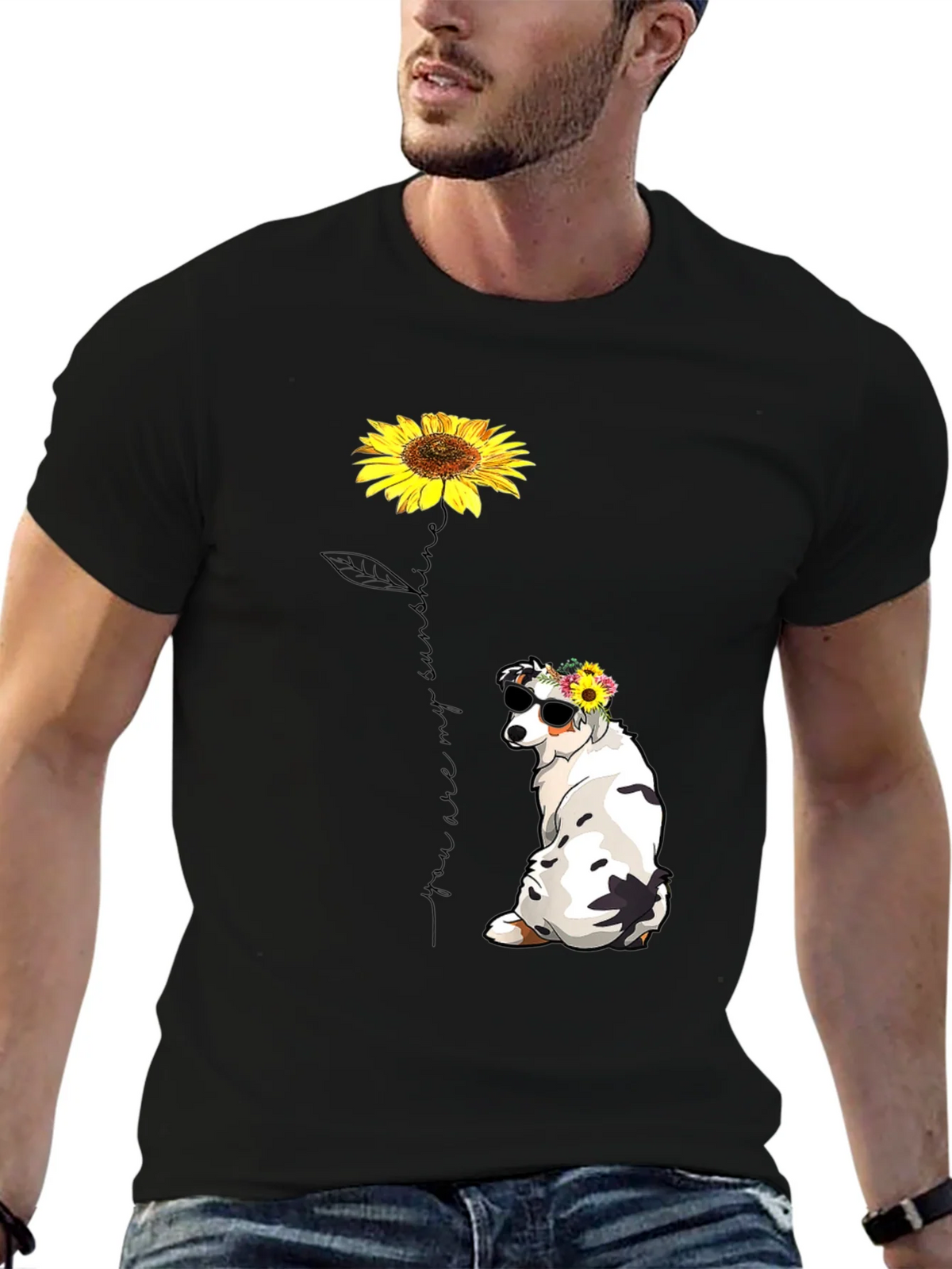 Sunflower Dog Graphic Tee - Sunshine T-Shirt product image 6