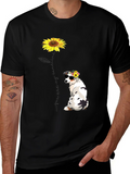 Sunflower Dog Graphic Tee - Sunshine T-Shirt product image 1