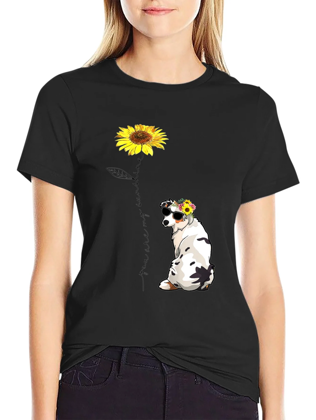 Sunflower Dog Graphic Tee - Sunshine T-Shirt product image 2