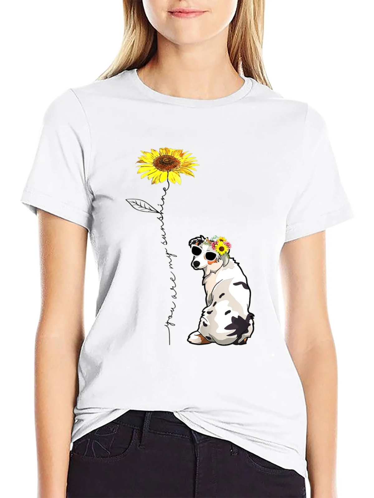 Sunflower Dog Graphic Tee - Sunshine T-Shirt product image 8