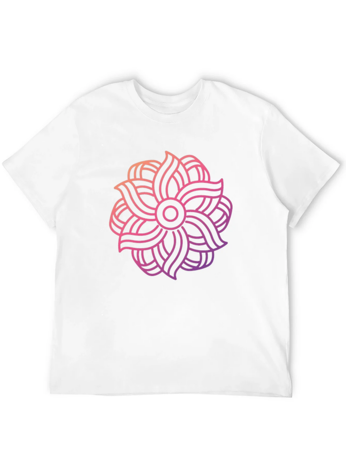 Abstract Floral Graphic Black T-Shirt product image 11