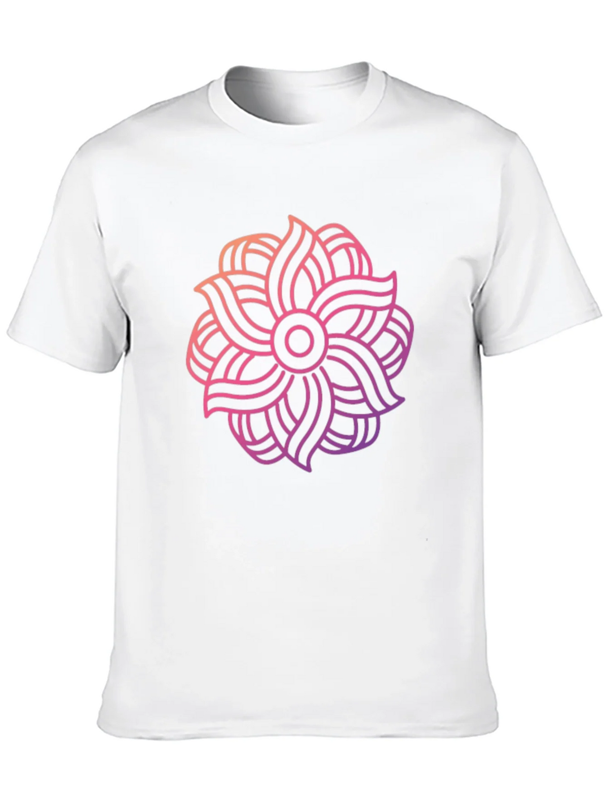 Abstract Floral Graphic Black T-Shirt product image 9