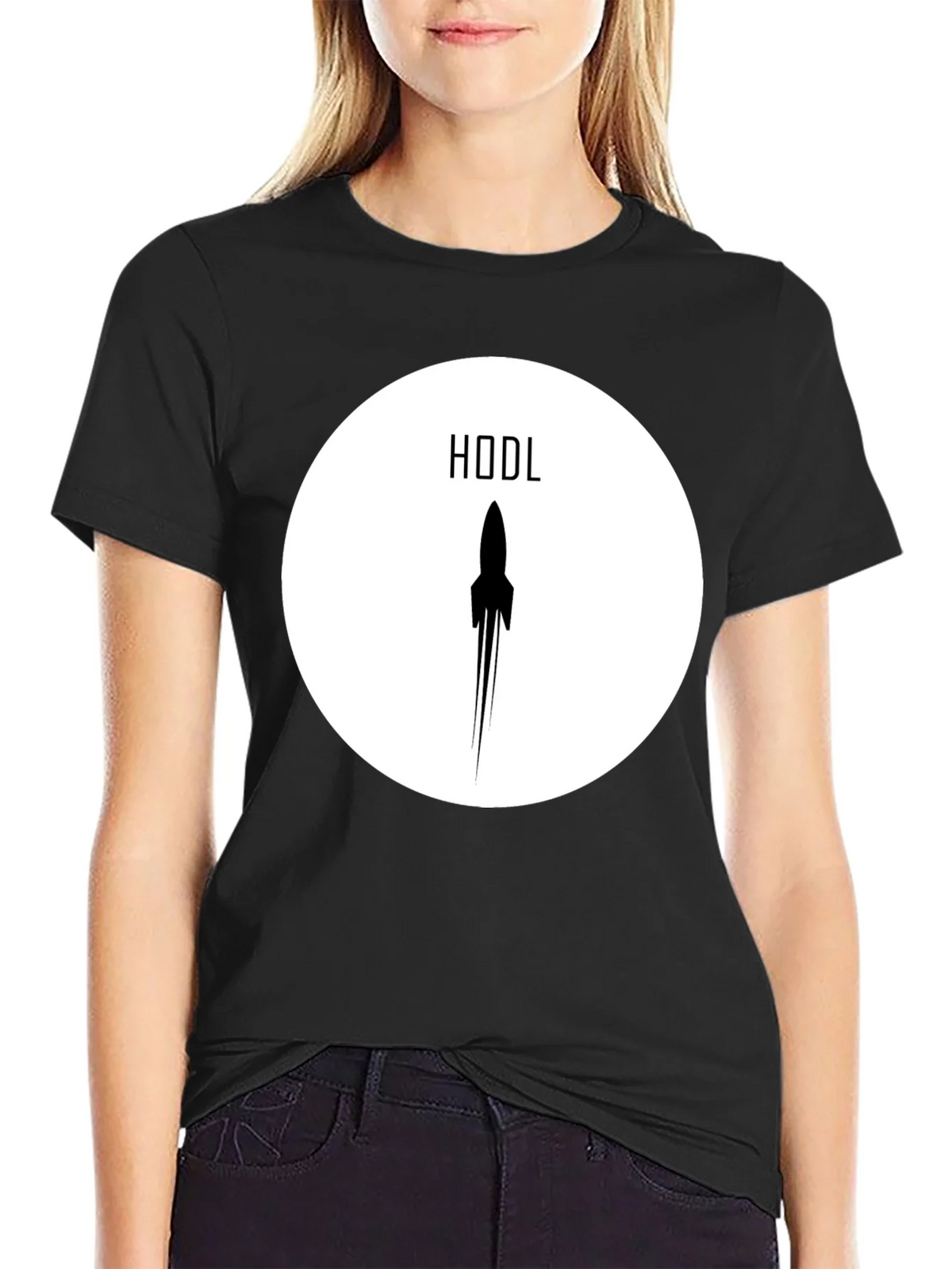 HODL Rocket Crypto T-Shirt - Black product image 1
